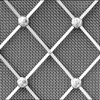 Stainless steel regency diamond grille 41mm alt floral