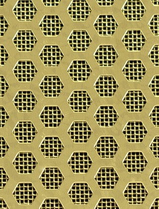 decorative mesh honeycomb brass backing