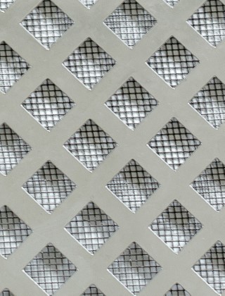 stainless lattice black mesh
