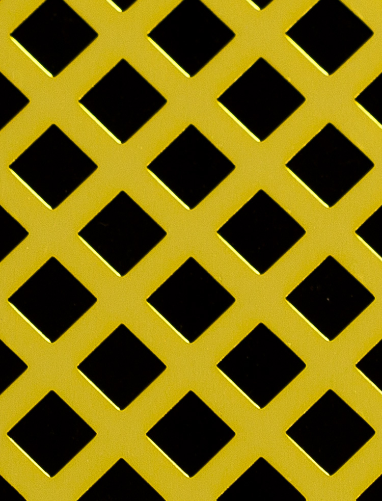 Radiator Grill, Lattice Gold Anodised 2 X 1M With No Backing Mesh