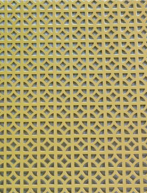 Ockley Gold anodised 1X1m with black backing mesh cut to size 1