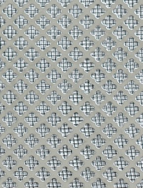 Fancy club stainless 2 X 1m with black backing mesh cut to size