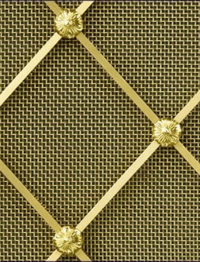 Regency Diamond brass regency diamon 54mm small mesh allfloral