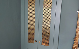Fancy Ring Brass Cupboard and Door inserts